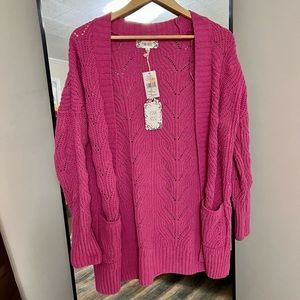 Pink Rose Cardigan